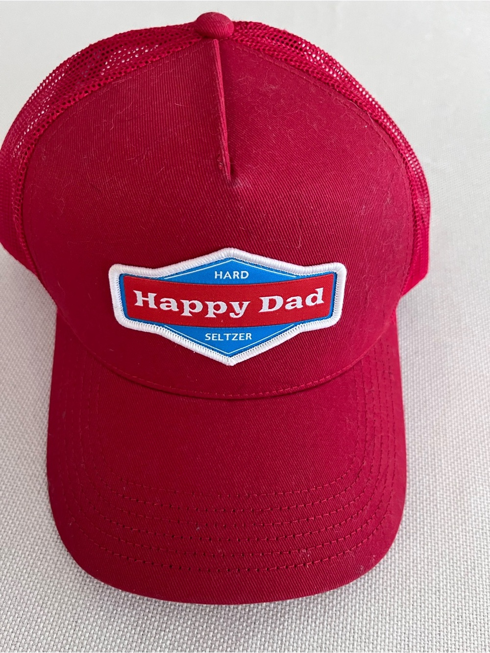 Happy Dad Red Trucker Hat NWT